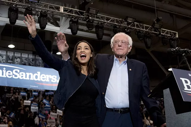 AOC and the Strokes Rally for Sanders in New Hampshire