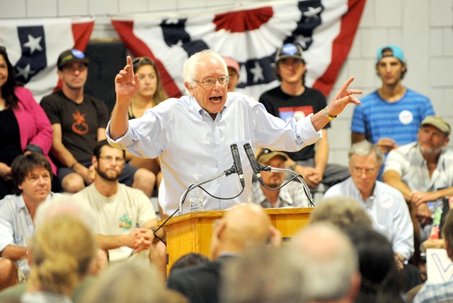 Sen. Bernie Sanders in New Hampshire - FILE: JAMIE GEMMITI