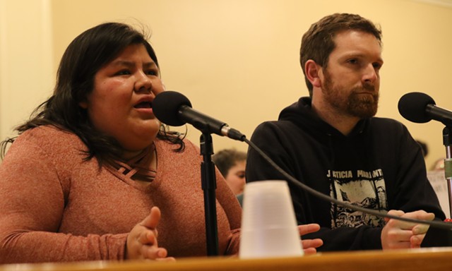 Olga Cruz and Will Lambek of Migrant Justice - COURTNEY LAMDIN