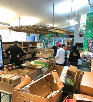 The Feeding Chittenden food distribution area Monday - COURTESY OF LINNIE TRIMMER