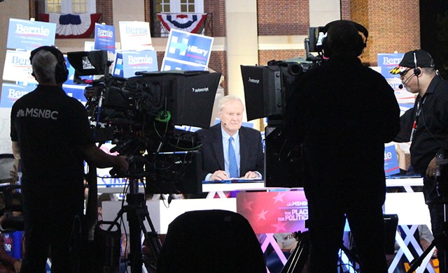 MSNBC's Chris Matthews hosts "Hardball" before a Rock Hill, S.C., candidates forum - PAUL HEINTZ