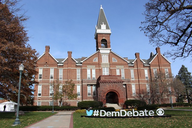 Des Moine's Drake University ahead of the second Democratic presidential debate - PAUL HEINTZ