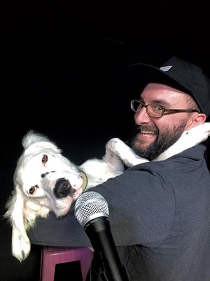 Anthony Apodaca and his dog, Seamus - DAN BOLLES