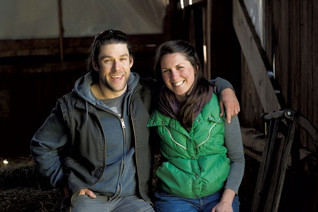 Zack Munzer and Kate  Turcotte of Orb Weaver Creamery - FILE: CALEB KENNA