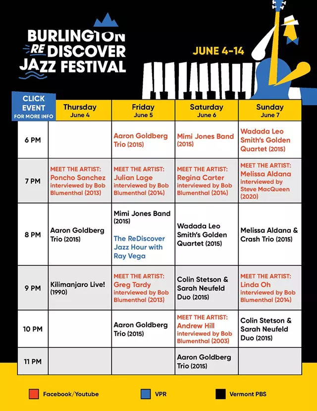 Burlington ReDiscover Jazz Festival Releases Full Schedule