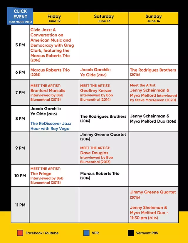 Burlington ReDiscover Jazz Festival Releases Full Schedule