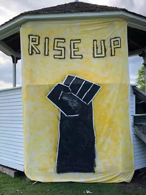 Trio With Confederate Flag Interrupts Anti-Racism Rally in Craftsbury (3)