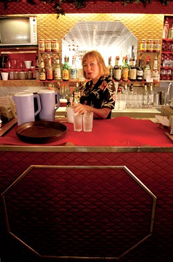 Martha behind the bar at Bove's in 2004 - MATTHEW THORSEN