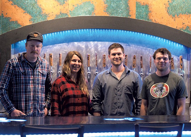 From left: Todd Haire, Dani Casey, Bobby Grim and Sam Keane of Foam Brewers - FILE: HANNAH PALMER EGAN ©️ SEVEN DAYS