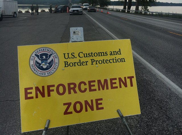 An immigration checkpoint last year - FILE: MATTHEW ROY ©️ SEVEN DAYS