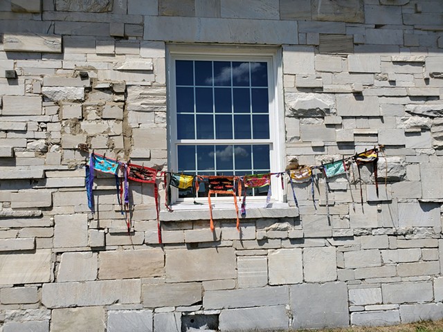 "Masks on the Line" at the Marble Works District in Middlebury - COURTESY OF BETHANY BARRY