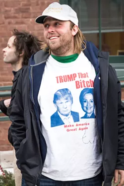 Protesters and Trump Supporters Square Off in Burlington
