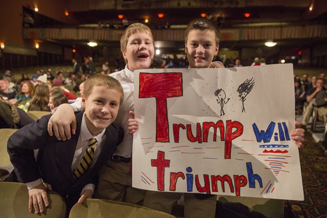 Young Trump fans - JAMES BUCK