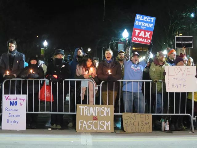 Protesters and Trump Supporters Square Off in Burlington