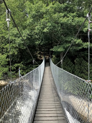 The Arnold Bridge over Otter Creek on the Trail Around Middlebury - SALLY POLLAK ©️ SEVEN DAYS