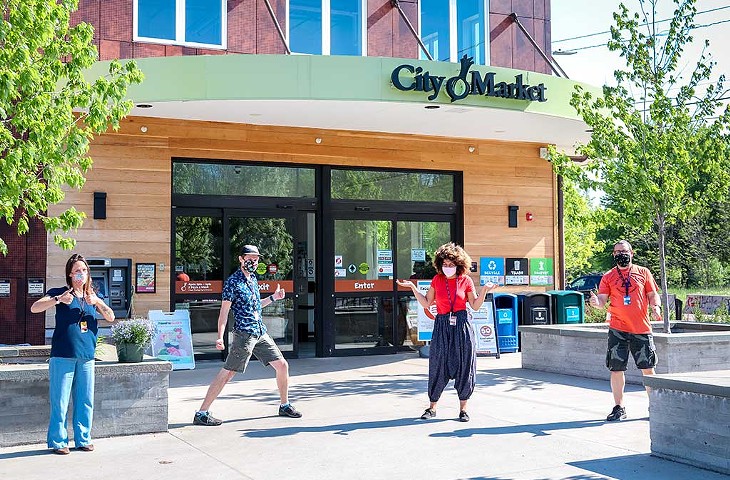 City Market workers masked up for safety - COURTESY PHOTO