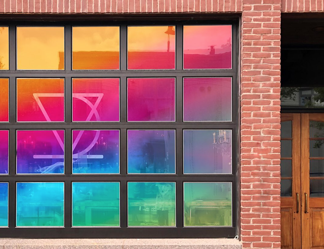 A mock-up of the future Vivid Coffee window at 150 Cherry St. - COURTESY OF VIVID COFFEE