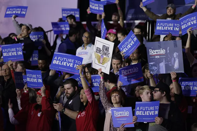 'Tie Ballgame': Sanders Hits a Home Run in Iowa
