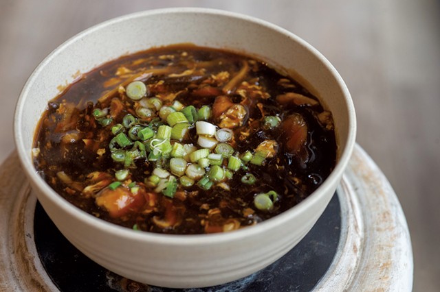 Hot-and-sour soup at Umami - JEB WALLACE-BRODEUR