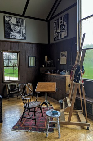 The restored artist studio - COURTESY OF ROCKWELL'S RETREAT