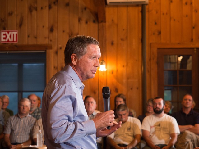 Republican presidential candidate John Kasich campaigns in New Hampshire. - DREAMSTIME
