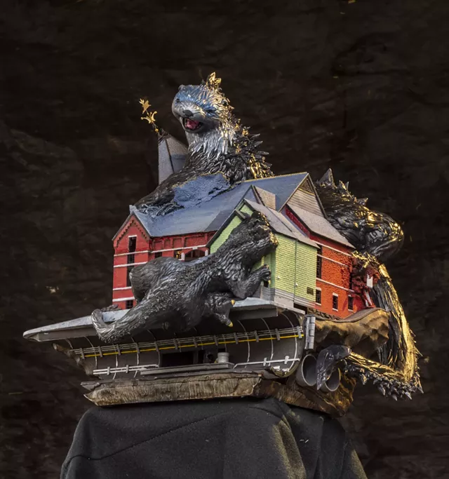 In New 3D-Printed Sculpture, Otters Attack Middlebury's Town Hall Theater