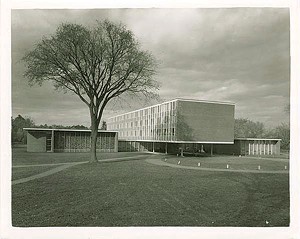 Marcel Beaudin’s Trinity College chapel, dormitory and dining hall in Burlington - COURTESY OF VERMONT HISTORICAL SOCIETY