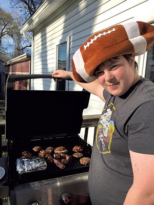 Graham Resmer at the grill - COURTESY OF CATHY RESMER
