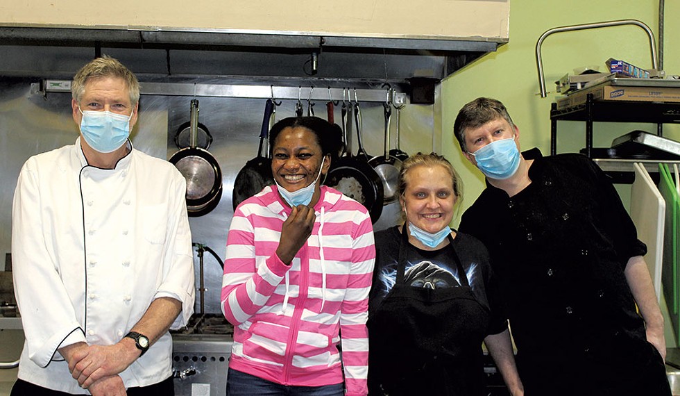 From left: chef Jim Logan, Roumanatao Hassane, Jessica Lamonda and Jason Upton - COURTESY OF ADELAIDE SZCZESIUL