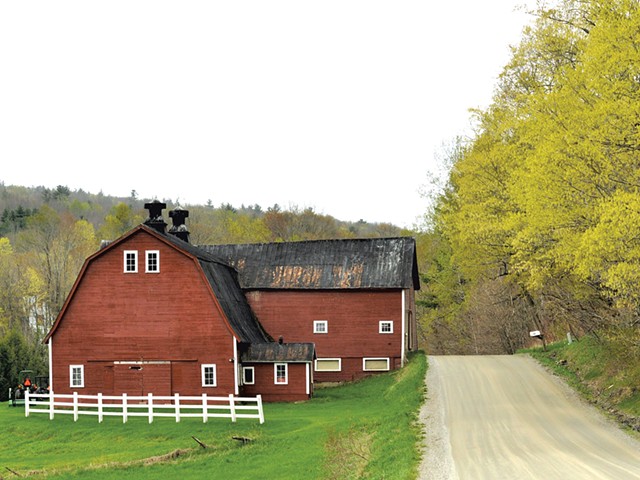 A barn and dirt road in Richmond - COURTESY OF ERICA HOUSKEEPER
