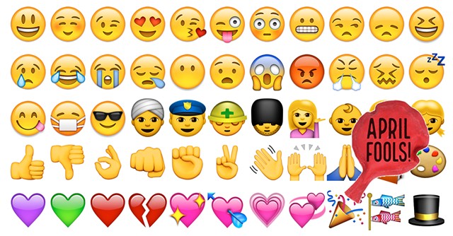 Sample emoji keyboard