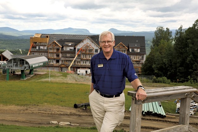Bill Stenger last August at Q Burke Mountain Resort - FILE: DON WHIPPLE