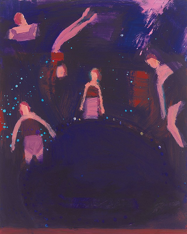 "Holiday After Dark" by Katherine Bradford - COURTESY OF THE ARTIST AND HALL ART FOUNDATION