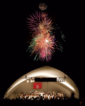 Vermont Symphony Orchestra concert tent - COURTESY OF BILL JALBERT