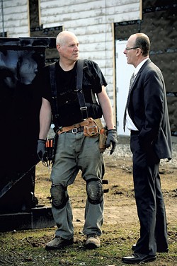 Tim Szad, left, and Sheriff Roger Marcoux - STEFAN HARD