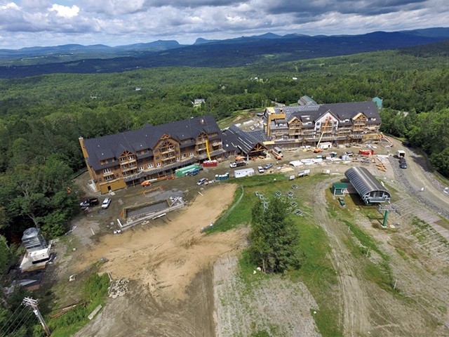 Q Burke Hotel & Conference Center under construction last July. - FILE: DON WHIPPLE