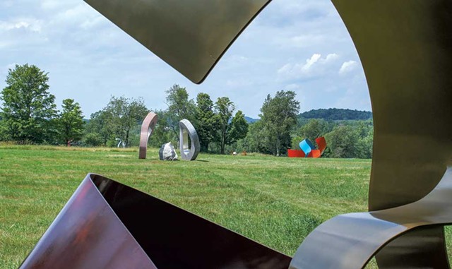 Looking through "Listen Closely" - COURTESY OF COLD HOLLOW SCULPTURE PARK