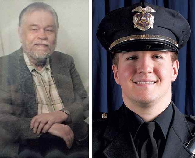 Ralph “Phil” Grenon and Officer David Bowers - COURTESY PHOTOS