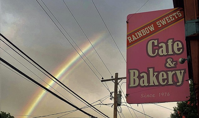 The sign at Rainbow Sweets Caf&eacute; &amp; Bakery - COURTESY OF RAINBOW SWEETS CAF&Eacute; &amp; BAKERY