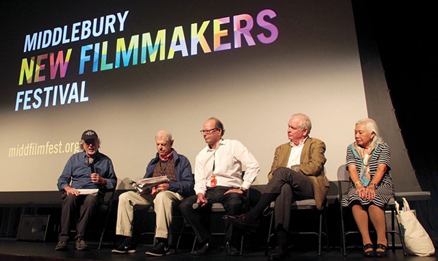 MNFF artistic director Jay Craven moderating a panel of filmmakers - COURTESY OF MIDDLEBURY NEW FILMMAKERS FESTIVAL