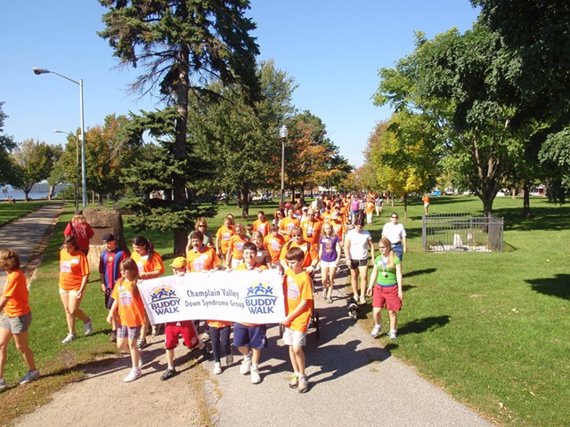 Participants in the 11th annual Champlain Valley Down Syndrome Group Buddy Walk - COURTESY