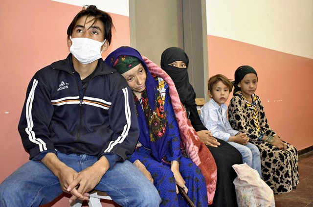 A family of Afghan refugees in Turkey last month - THE YOMIURI SHIMBUN VIA AP IMAGES