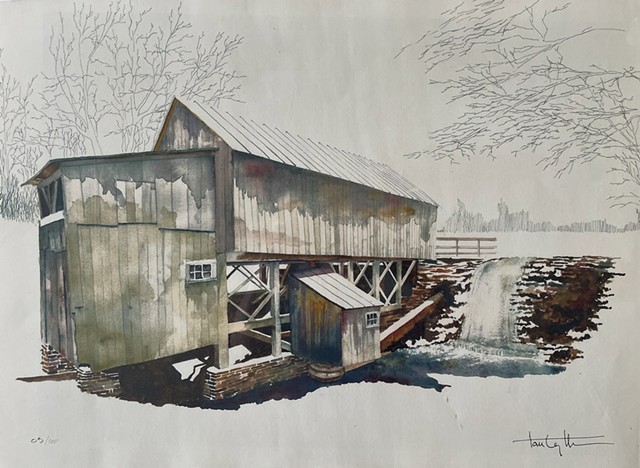 "Robinson's Sawmill" by Tom Leytham - COURTESY OF CORNELIA EMLEN