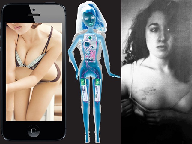 From (left to right) "Revenge Porn: Is Shaming Criminal?" 2015, "Bad Girl Barbie" 2010, "Justice for Cecily McMillan" 2014