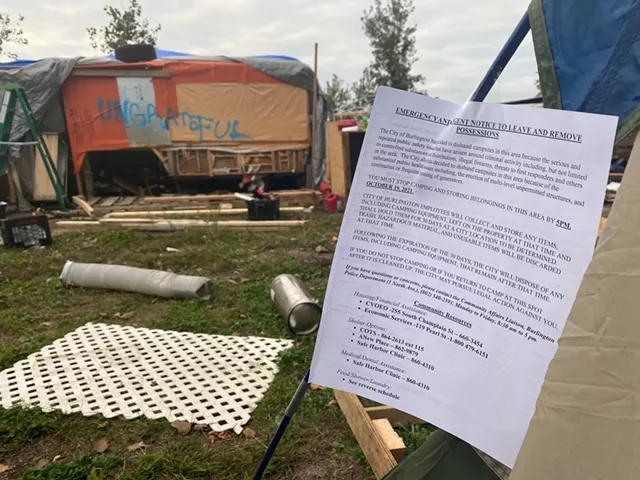 Residents Evicted From Burlington Homeless Encampment Following Arrests
