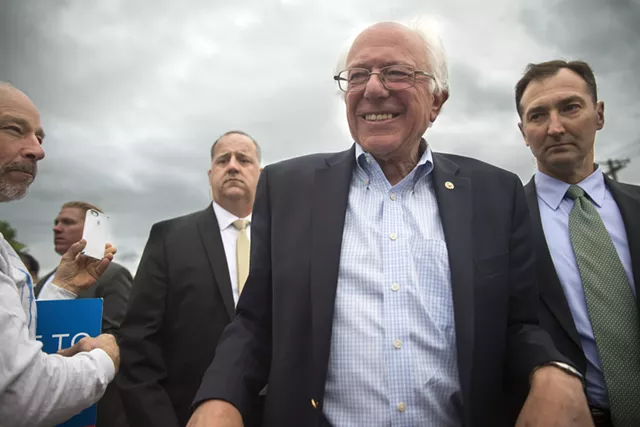 At Burlington Airport, Vermonters Welcome Sanders Home