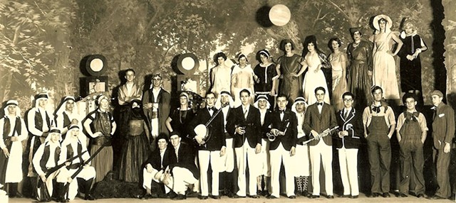 Class of 1929 at Vaudeville Nite - COURTESY OF RICE MEMORIAL HIGH SCHOOL
