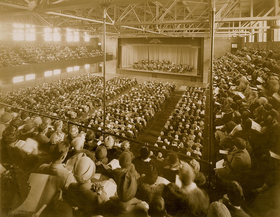 View of the balcony and main floor during a concert in the 1930s or '40s - COURTESY OF LOUIS L. MCALLISTER/UVM SPECIAL COLLECTIONS