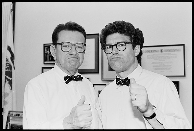 Senator Paul Simon and Franken in 1991 - COURTESY OF JAMIE  HOWREN/LIBRARY OF CONGRESS