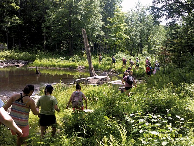 Campers at Green Mountain &#10;Conservation Camp at Buck Lake in Woodbury - COURTESY